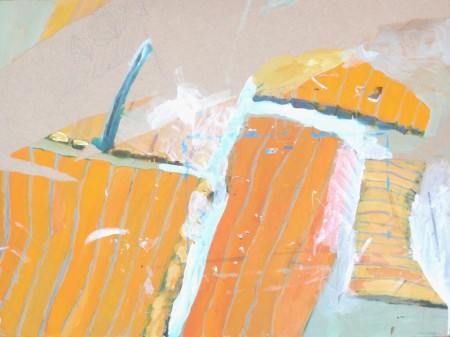 田んぼ　ドローイング